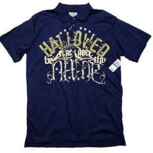 Blac Label Unholy Alliance Graffiti Polo (NWT) XL